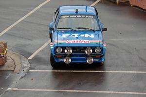 Hannu Mikkola does a run of the course in his classic Ford Escort Mk. II.