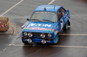 Hannu Mikkola does a run of the course in his classic Ford Escort Mk. II.