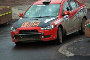 Jari Hamalainen / Richard Vaught Mitsubishi Lancer Ralliart on SS15 (Lakeshore Drive).