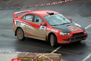 Jari Hamalainen / Richard Vaught Mitsubishi Lancer Ralliart on SS15 (Lakeshore Drive).