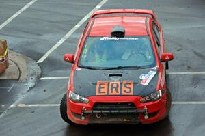 Jari Hamalainen / Richard Vaught Mitsubishi Lancer Ralliart on SS15 (Lakeshore Drive).