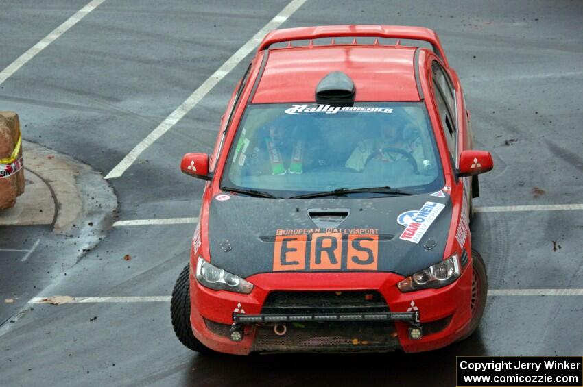 Jari Hamalainen / Richard Vaught Mitsubishi Lancer Ralliart on SS15 (Lakeshore Drive).