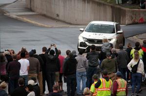 James Robinson / John Sharps Honda Civic on SS15 (Lakeshore Drive).