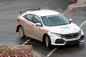 James Robinson / John Sharps Honda Civic on SS15 (Lakeshore Drive).