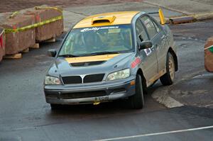 Mike Erickson / Jake Good Mitsubishi Lancer on SS15 (Lakeshore Drive).