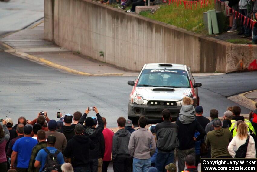 Adam Short / Danny Norkus Subaru WRX on SS15 (Lakeshore Drive).