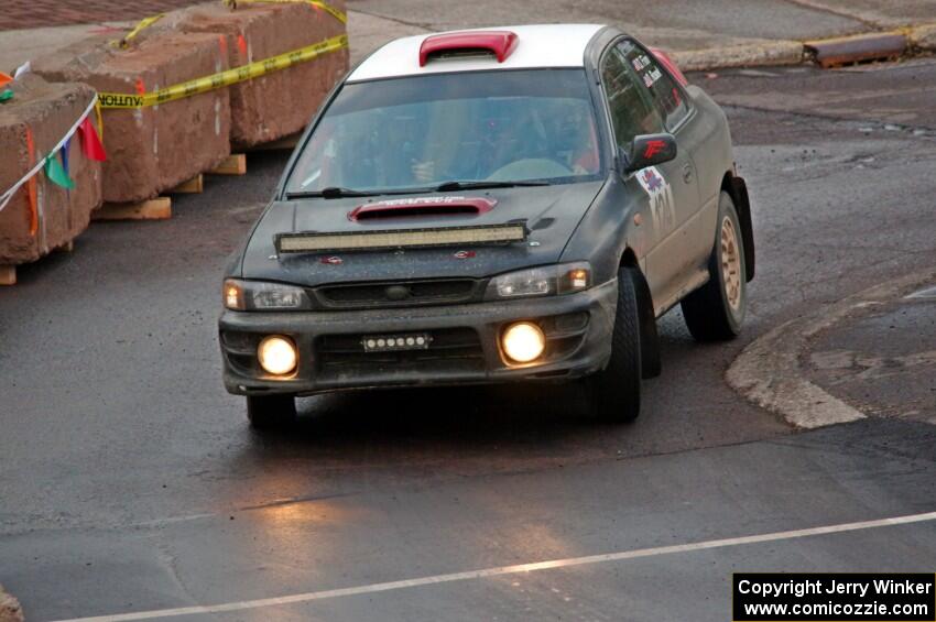 Dan Finn, Jr. / Drew Rosek Subaru Impreza on SS15 (Lakeshore Drive).