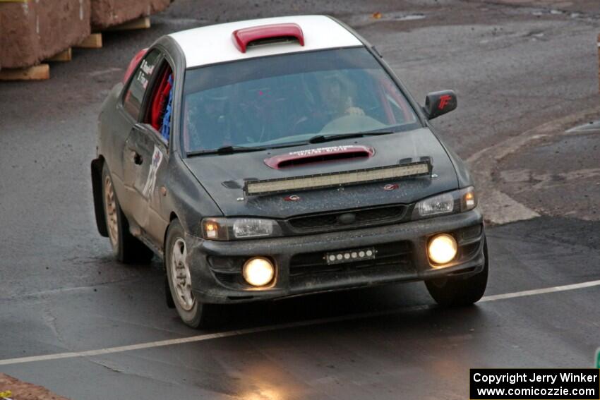 Dan Finn, Jr. / Drew Rosek Subaru Impreza on SS15 (Lakeshore Drive).