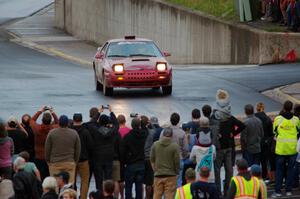 Al Dantes, Jr. / Brandon Snyder Mazda RX-7 Turbo on SS15 (Lakeshore Drive).