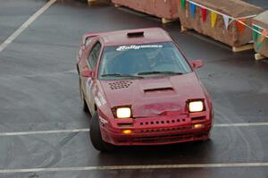 Al Dantes, Jr. / Brandon Snyder Mazda RX-7 Turbo on SS15 (Lakeshore Drive).