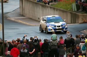 Steve LaRoza / Alison LaRoza Subaru WRX STi on SS15 (Lakeshore Drive).