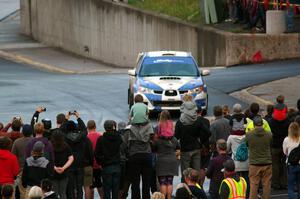 Steve LaRoza / Alison LaRoza Subaru WRX STi on SS15 (Lakeshore Drive).