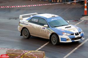 Steve LaRoza / Alison LaRoza Subaru WRX STi on SS15 (Lakeshore Drive).