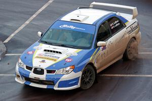 Steve LaRoza / Alison LaRoza Subaru WRX STi on SS15 (Lakeshore Drive).