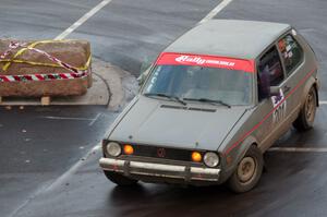 Adam VanDamme / Jake Carlson VW Rabbit on SS15 (Lakeshore Drive).