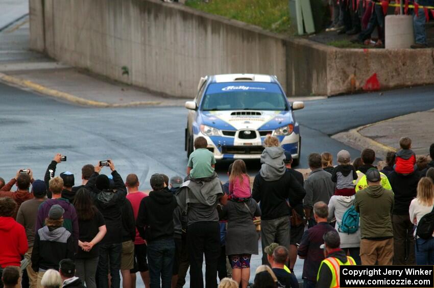 Steve LaRoza / Alison LaRoza Subaru WRX STi on SS15 (Lakeshore Drive).