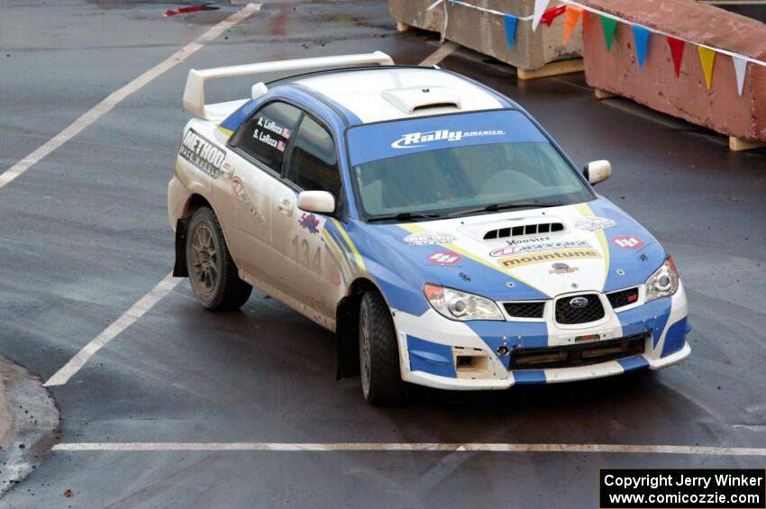 Steve LaRoza / Alison LaRoza Subaru WRX STi on SS15 (Lakeshore Drive).