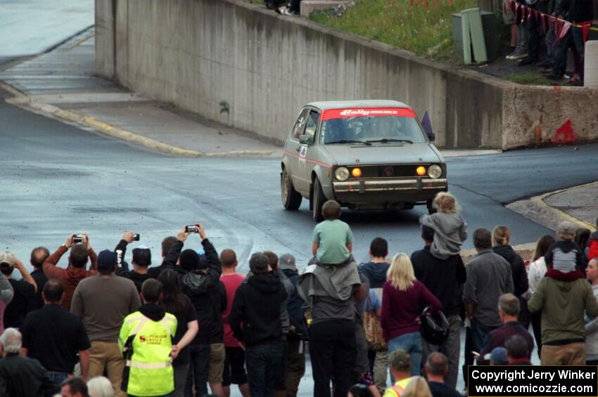 Adam VanDamme / Jake Carlson VW Rabbit on SS15 (Lakeshore Drive).