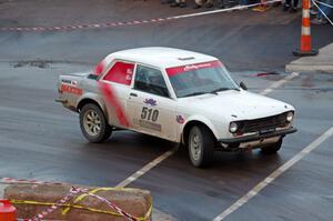 Jim Scray / Colin Vickman Datsun 510 on SS15 (Lakeshore Drive).