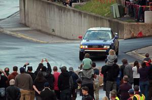 Paul Johansen / Susi Little Audi 90 Coupe Quattro on SS15 (Lakeshore Drive).