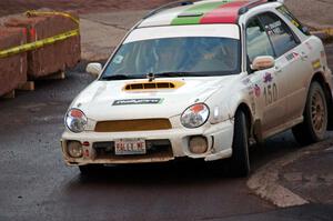 Ivo Draganov / Vladimir Yanev Subaru WRX Wagon on SS15 (Lakeshore Drive).