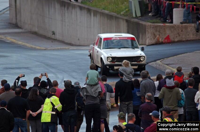 Jim Scray / Colin Vickman Datsun 510 on SS15 (Lakeshore Drive).