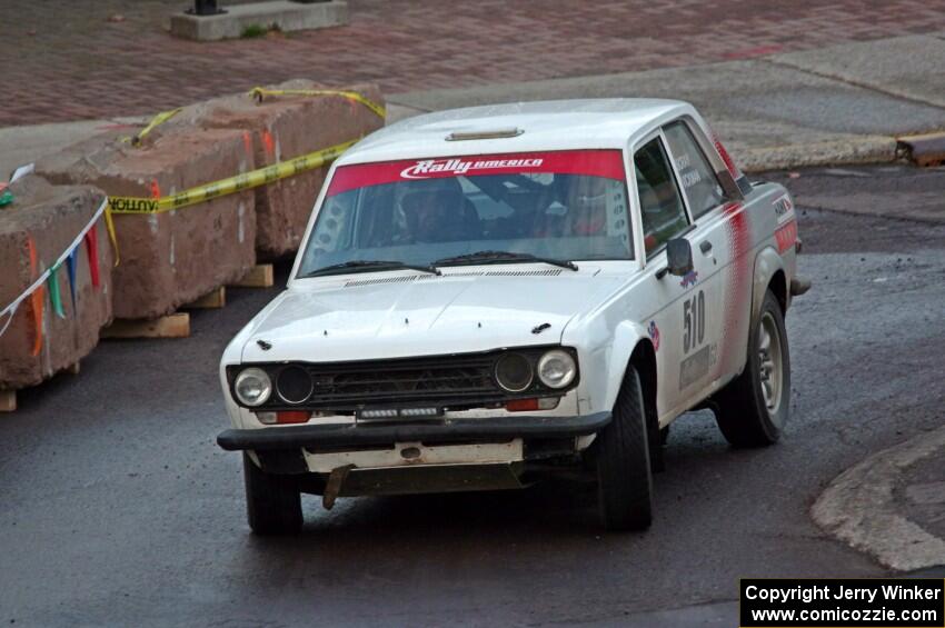 Jim Scray / Colin Vickman Datsun 510 on SS15 (Lakeshore Drive).