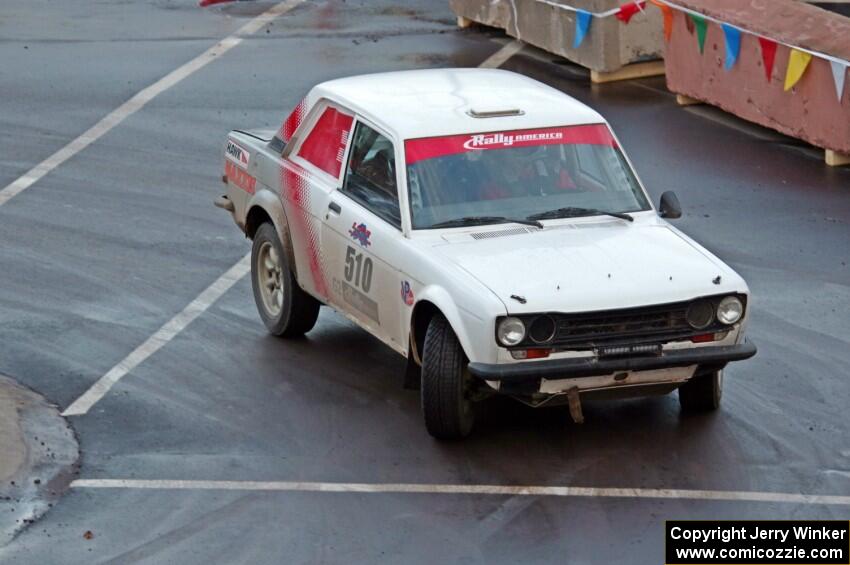 Jim Scray / Colin Vickman Datsun 510 on SS15 (Lakeshore Drive).