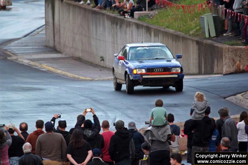 Paul Johansen / Susi Little Audi 90 Coupe Quattro on SS15 (Lakeshore Drive).