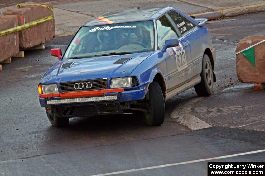 Paul Johansen / Susi Little Audi 90 Coupe Quattro on SS15 (Lakeshore Drive).