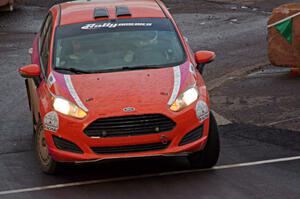 Keanna Erickson-Chang / Alex Gelsomino Ford Fiesta on SS15 (Lakeshore Drive).