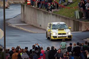 Mark Williams / Angela Cosner Subaru WRX STi on SS15 (Lakeshore Drive).