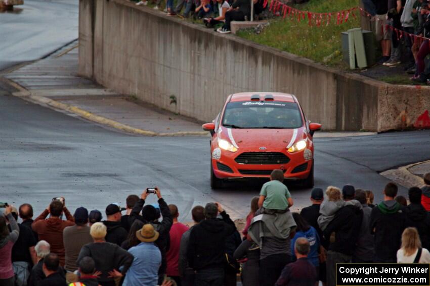Keanna Erickson-Chang / Alex Gelsomino Ford Fiesta on SS15 (Lakeshore Drive).