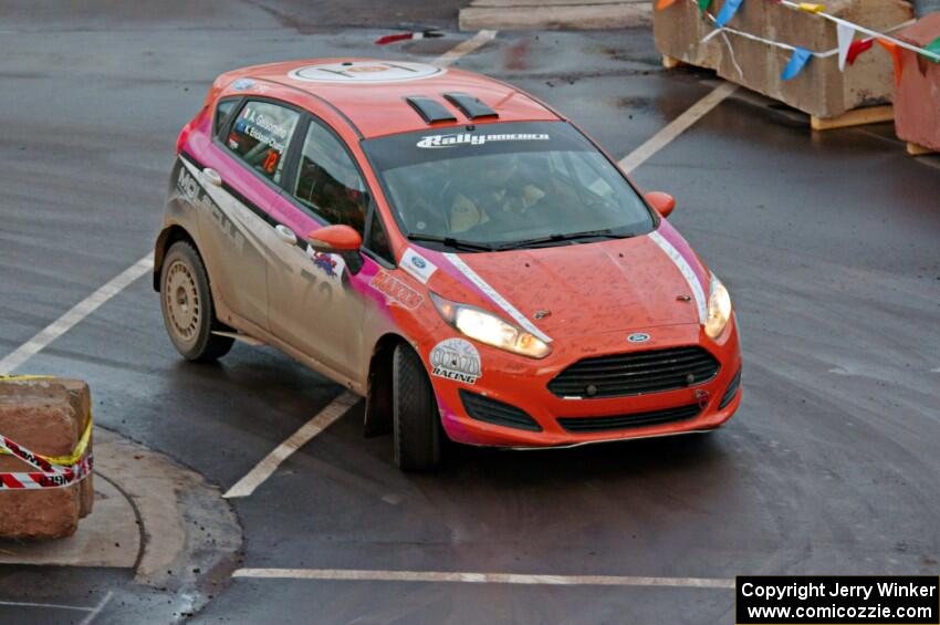 Keanna Erickson-Chang / Alex Gelsomino Ford Fiesta on SS15 (Lakeshore Drive).