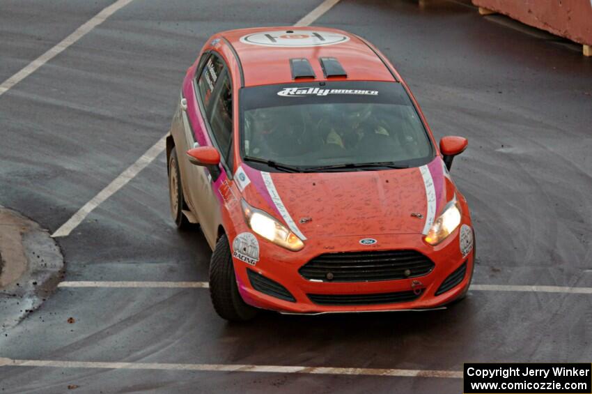 Keanna Erickson-Chang / Alex Gelsomino Ford Fiesta on SS15 (Lakeshore Drive).