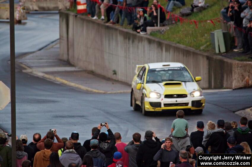 Mark Williams / Angela Cosner Subaru WRX STi on SS15 (Lakeshore Drive).