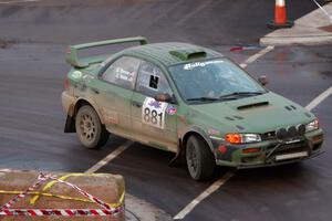 Geoff Weide / Derric Throne Subaru Impreza on SS15 (Lakeshore Drive).