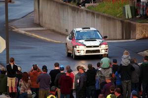 Chris Barribeau / Zach Rondeau Subaru Impreza on SS15 (Lakeshore Drive).