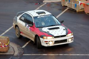 Chris Barribeau / Zach Rondeau Subaru Impreza on SS15 (Lakeshore Drive).