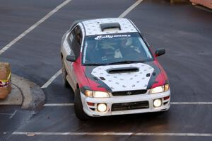 Chris Barribeau / Zach Rondeau Subaru Impreza on SS15 (Lakeshore Drive).