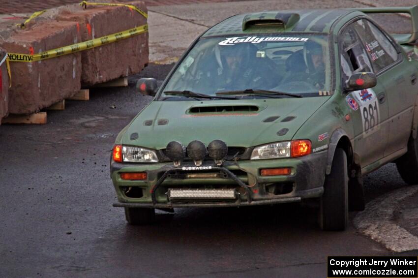 Geoff Weide / Derric Throne Subaru Impreza on SS15 (Lakeshore Drive).