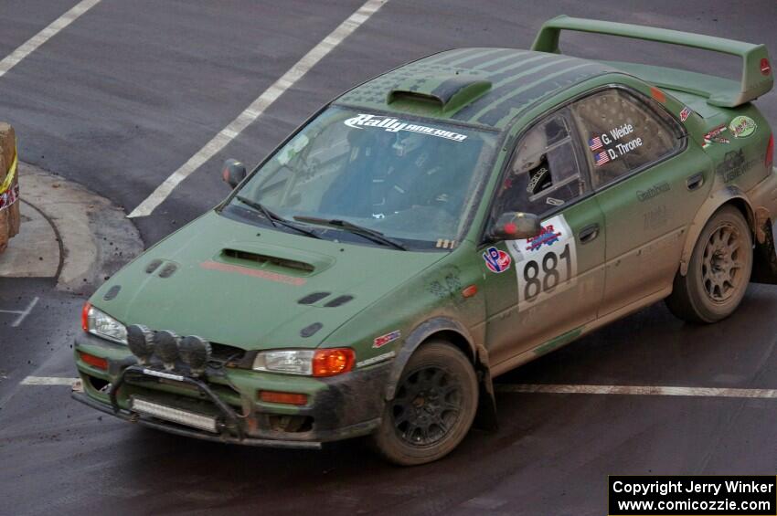 Geoff Weide / Derric Throne Subaru Impreza on SS15 (Lakeshore Drive).