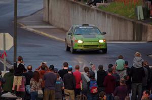 Matt Peterson / Lori Clute Honda Civic on SS15 (Lakeshore Drive).