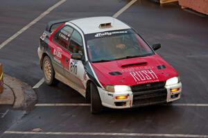 Brad Hayosh / Molly Disend Subaru Impreza on SS15 (Lakeshore Drive).