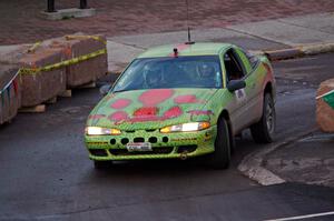 Eric Carlson / Camille Carlson Mitsubishi Eclipse on SS15 (Lakeshore Drive).