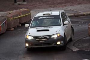 Todd Tortorelli / Cameron Carr Subaru WRX STi on SS15 (Lakeshore Drive).