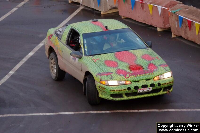 Eric Carlson / Camille Carlson Mitsubishi Eclipse on SS15 (Lakeshore Drive).