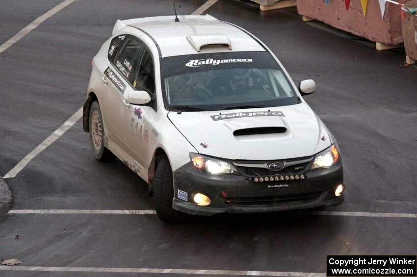 Todd Tortorelli / Cameron Carr Subaru WRX STi on SS15 (Lakeshore Drive).