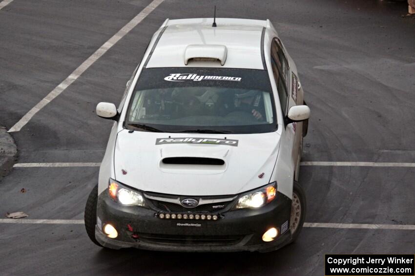 Todd Tortorelli / Cameron Carr Subaru WRX STi on SS15 (Lakeshore Drive).