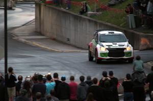 Arkadiusz Gruszka / Lukasz Wronski Mitsubishi Mirage RS on SS15 (Lakeshore Drive).